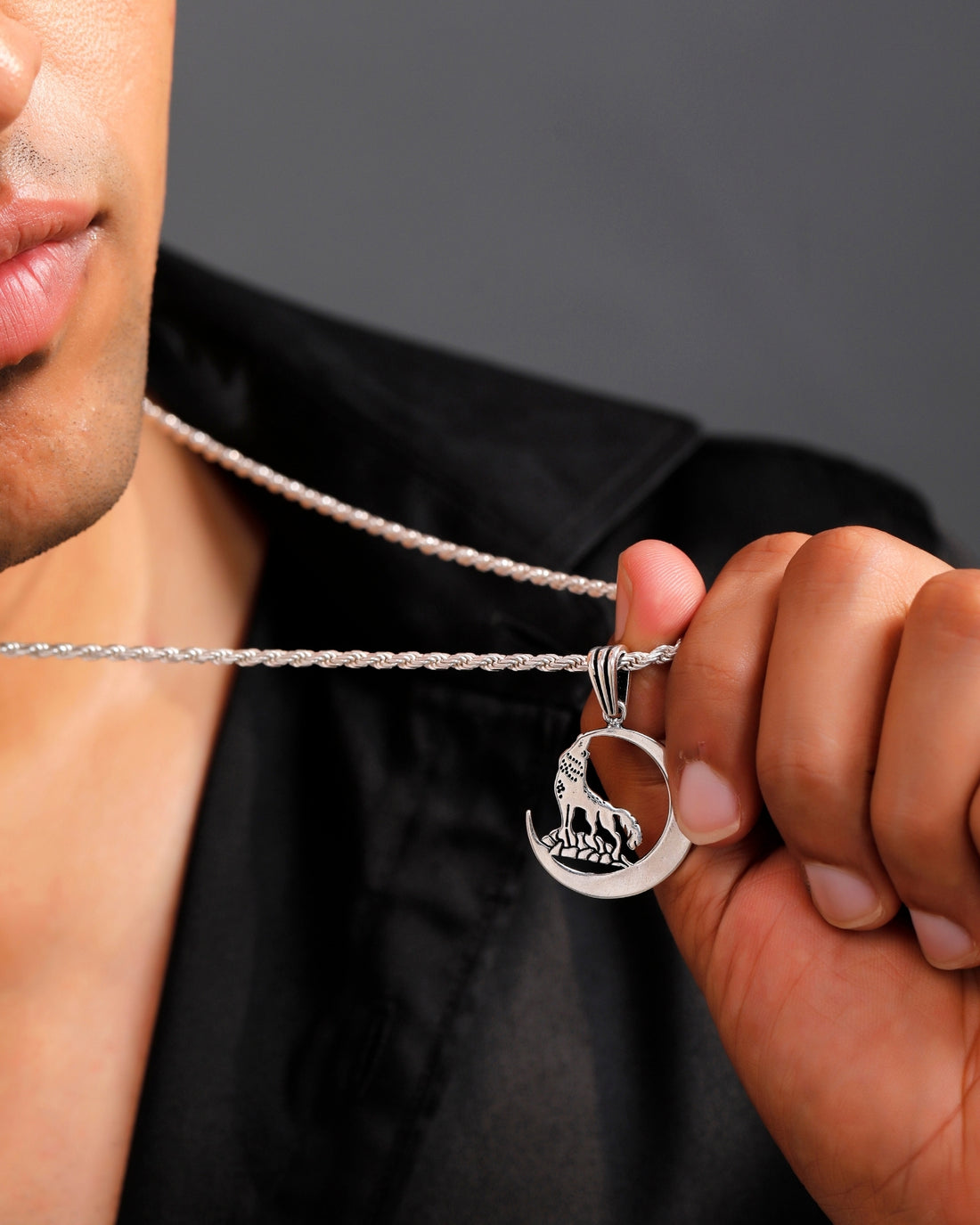 Midnight Fox Pendant