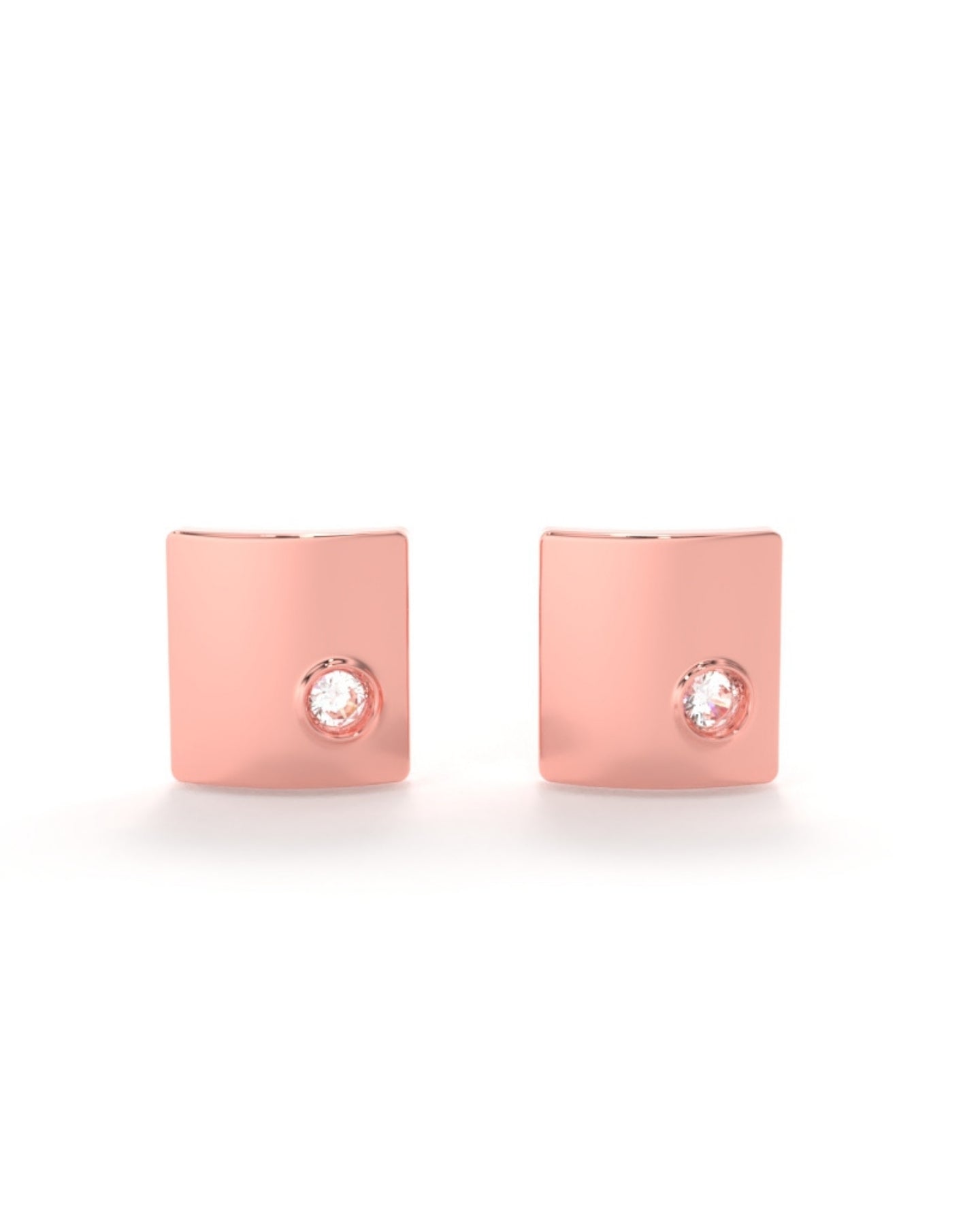 Curved Diamond Studs