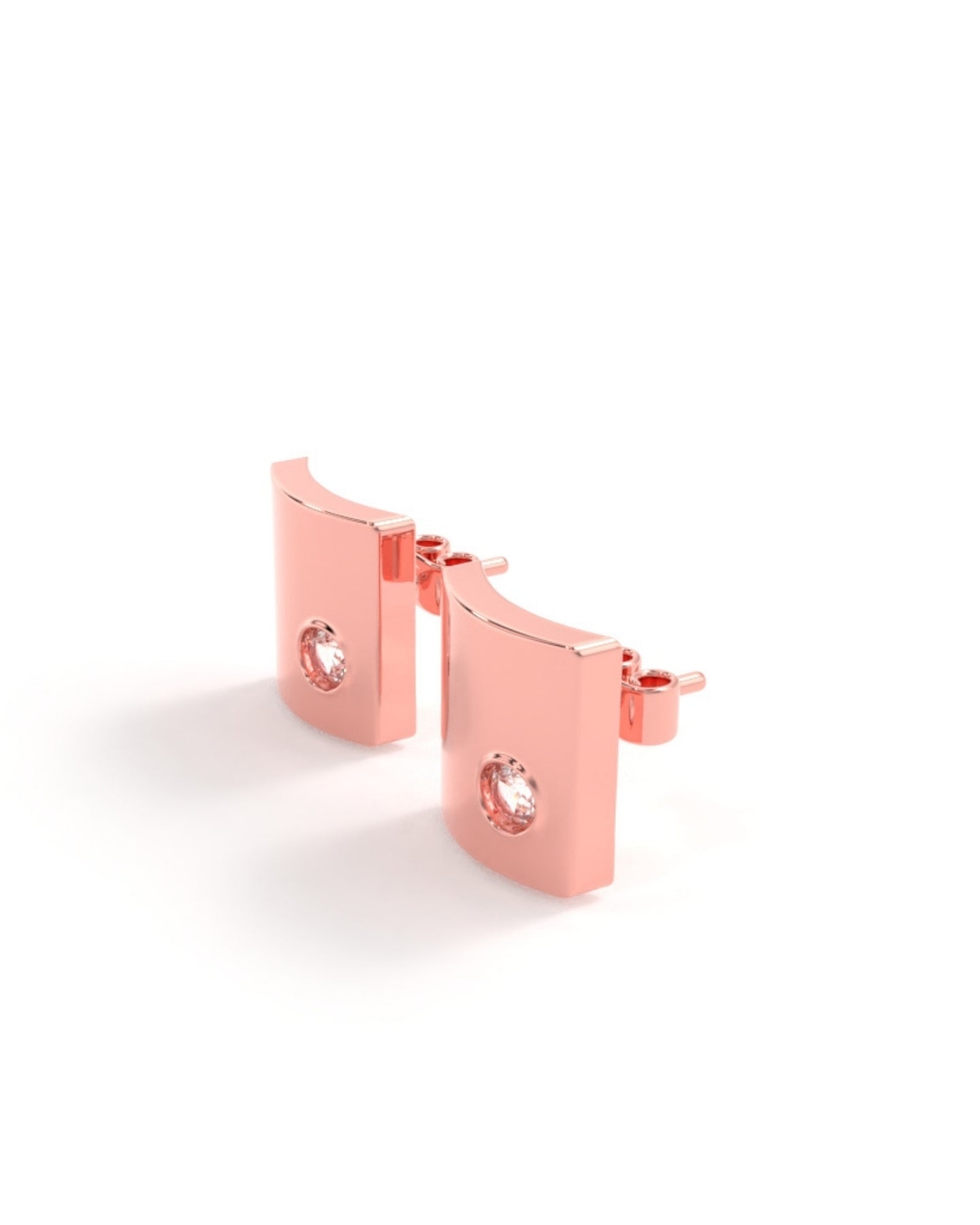 Curved Diamond Studs