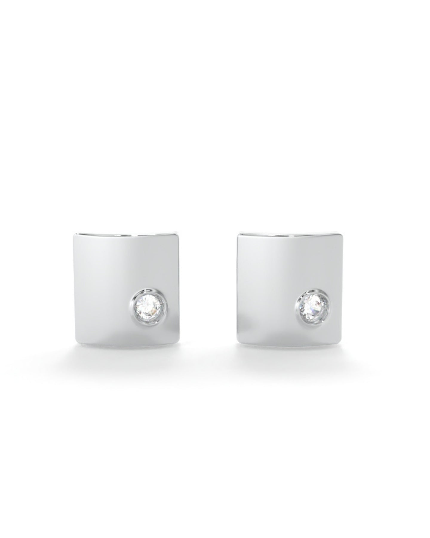 Curved Diamond Studs