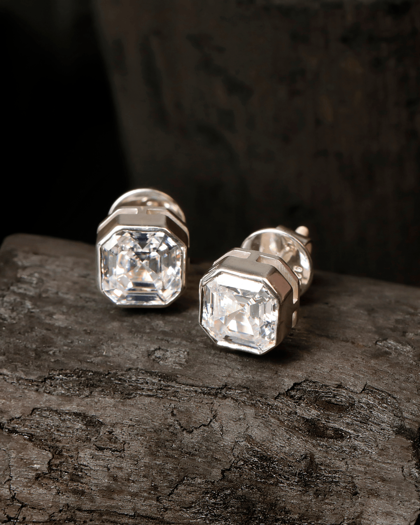Octa Diamond Studs