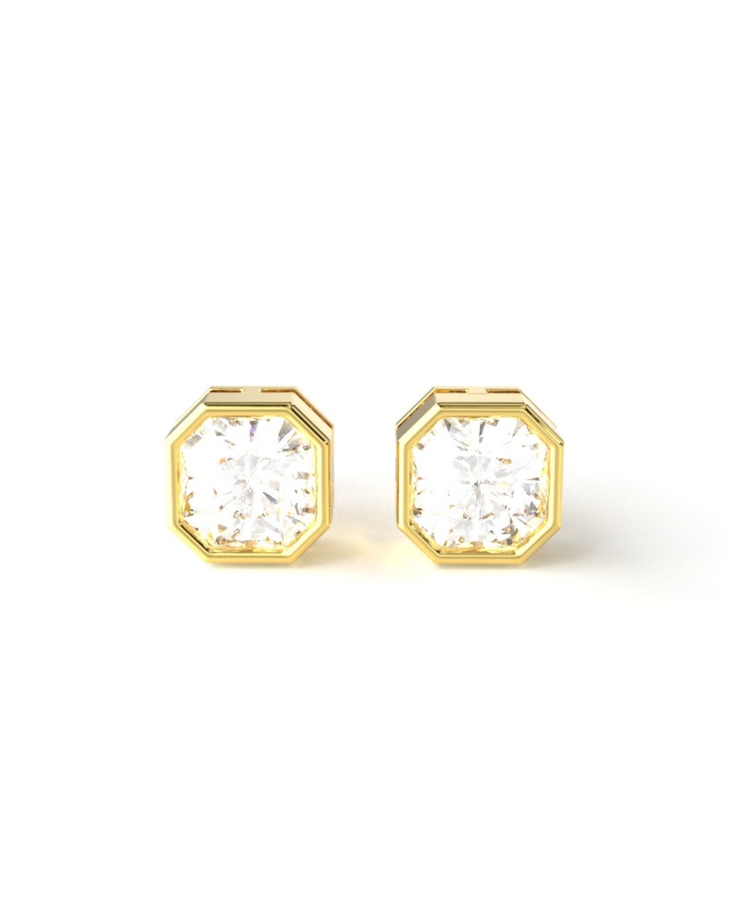 Octa Diamond Studs