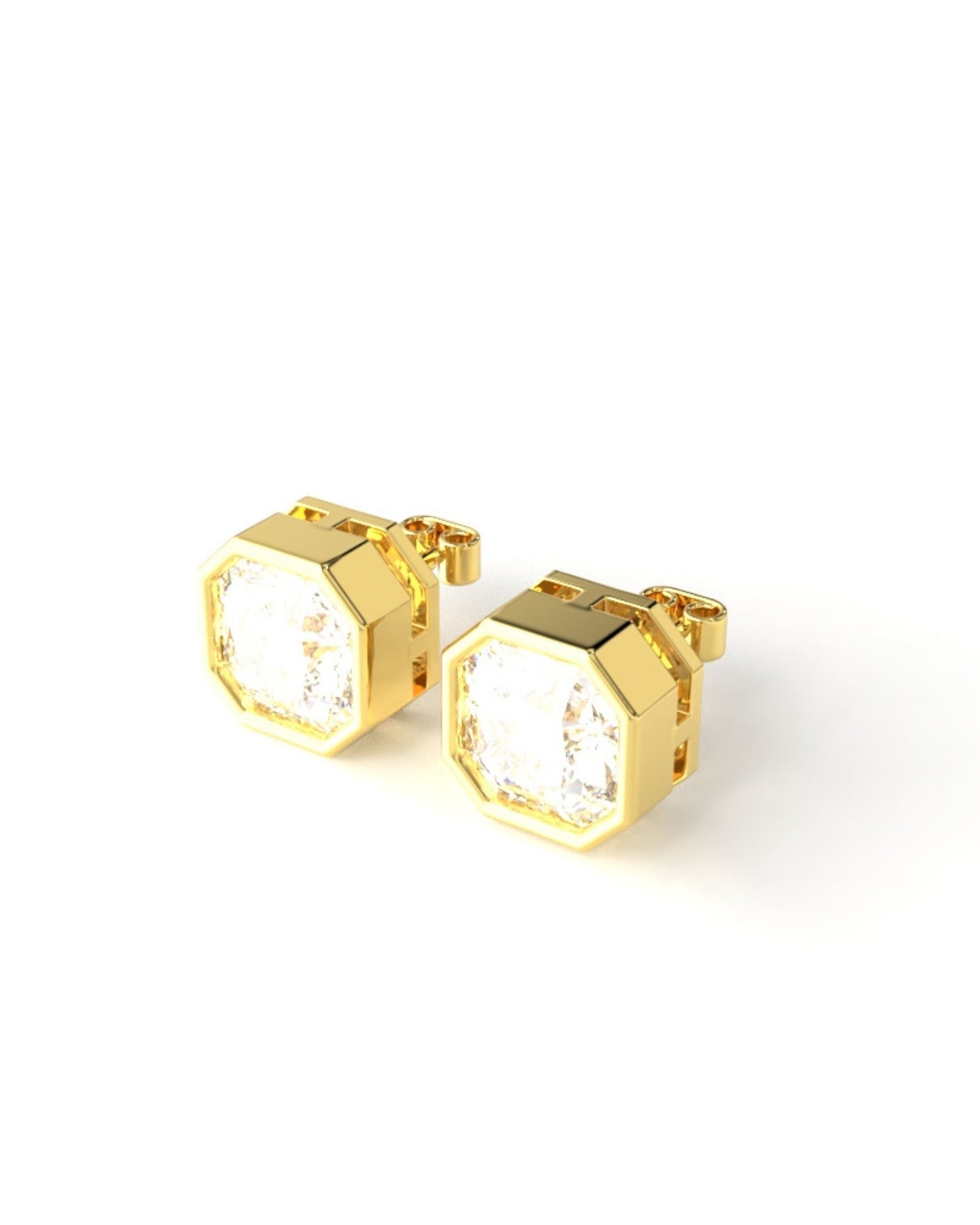 Octa Diamond Studs