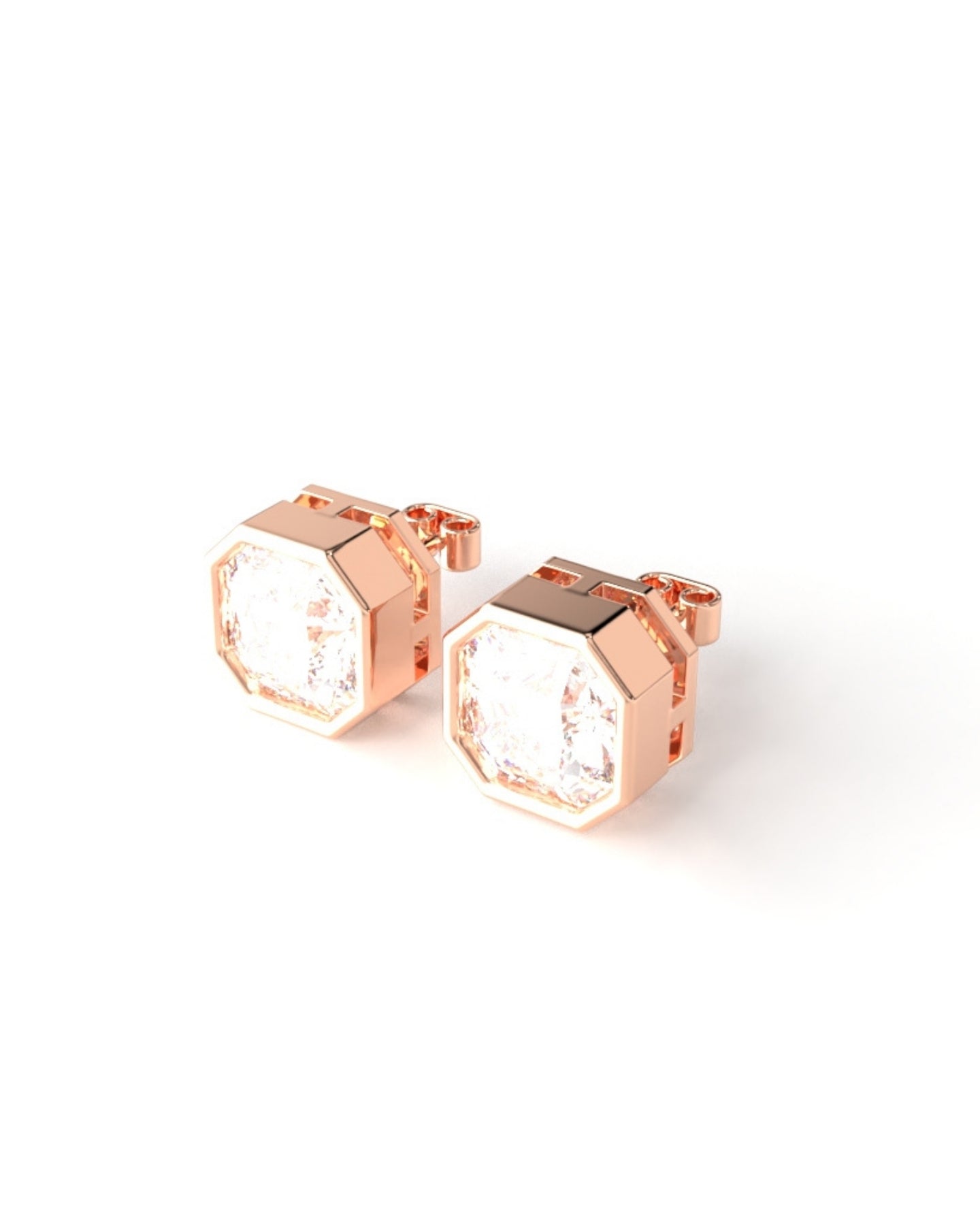 Octa Diamond Studs