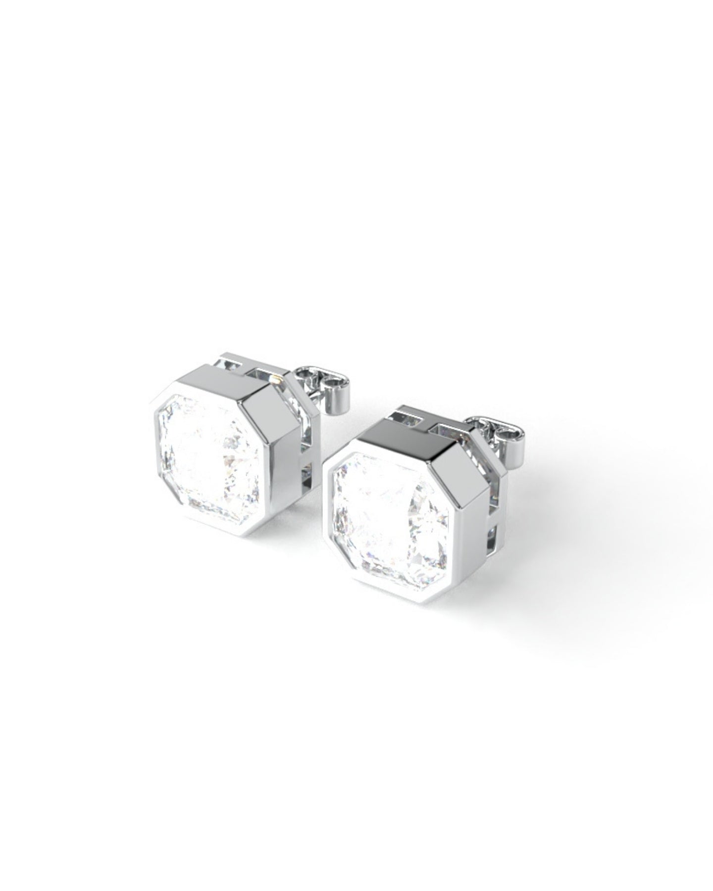 Octa Diamond Studs