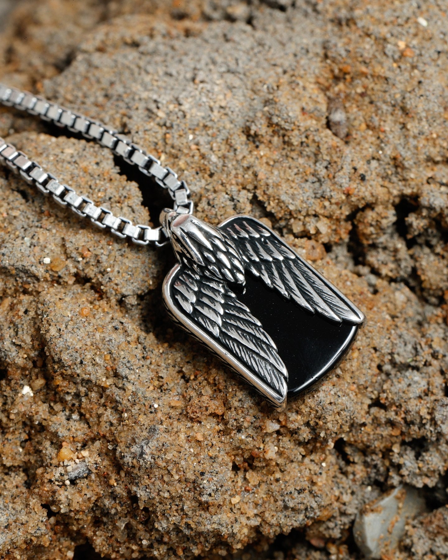Onyx Eagle Pendant