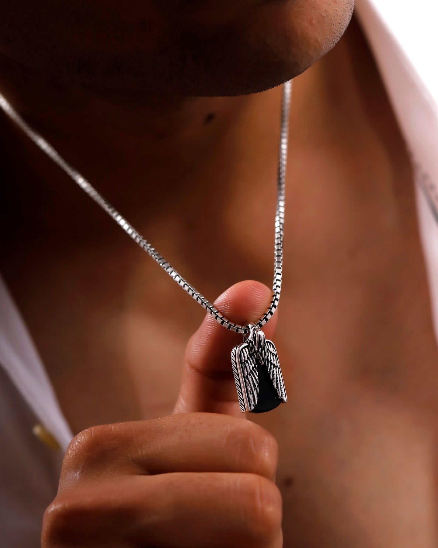 Onyx Eagle Pendant