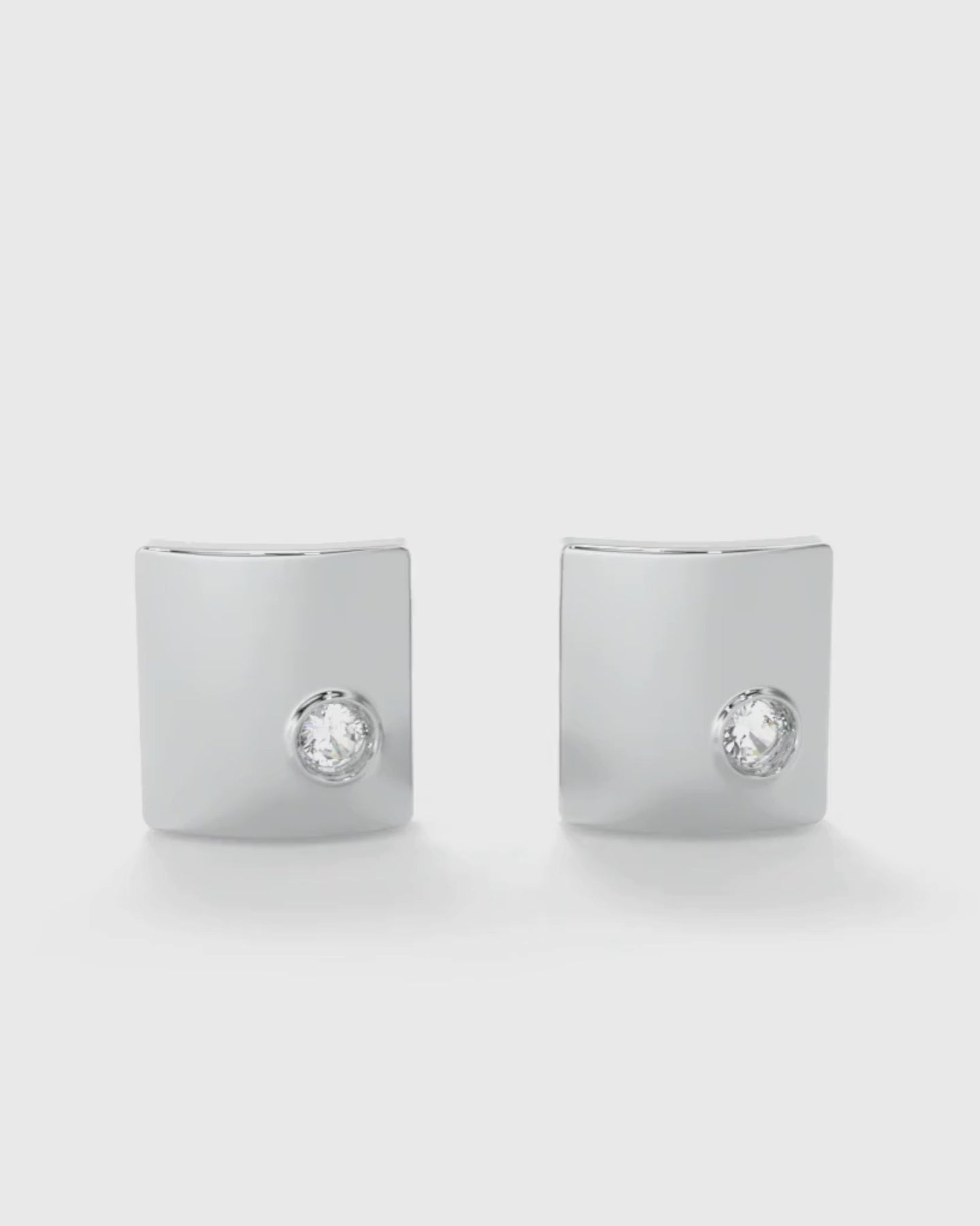 Curved Diamond Studs