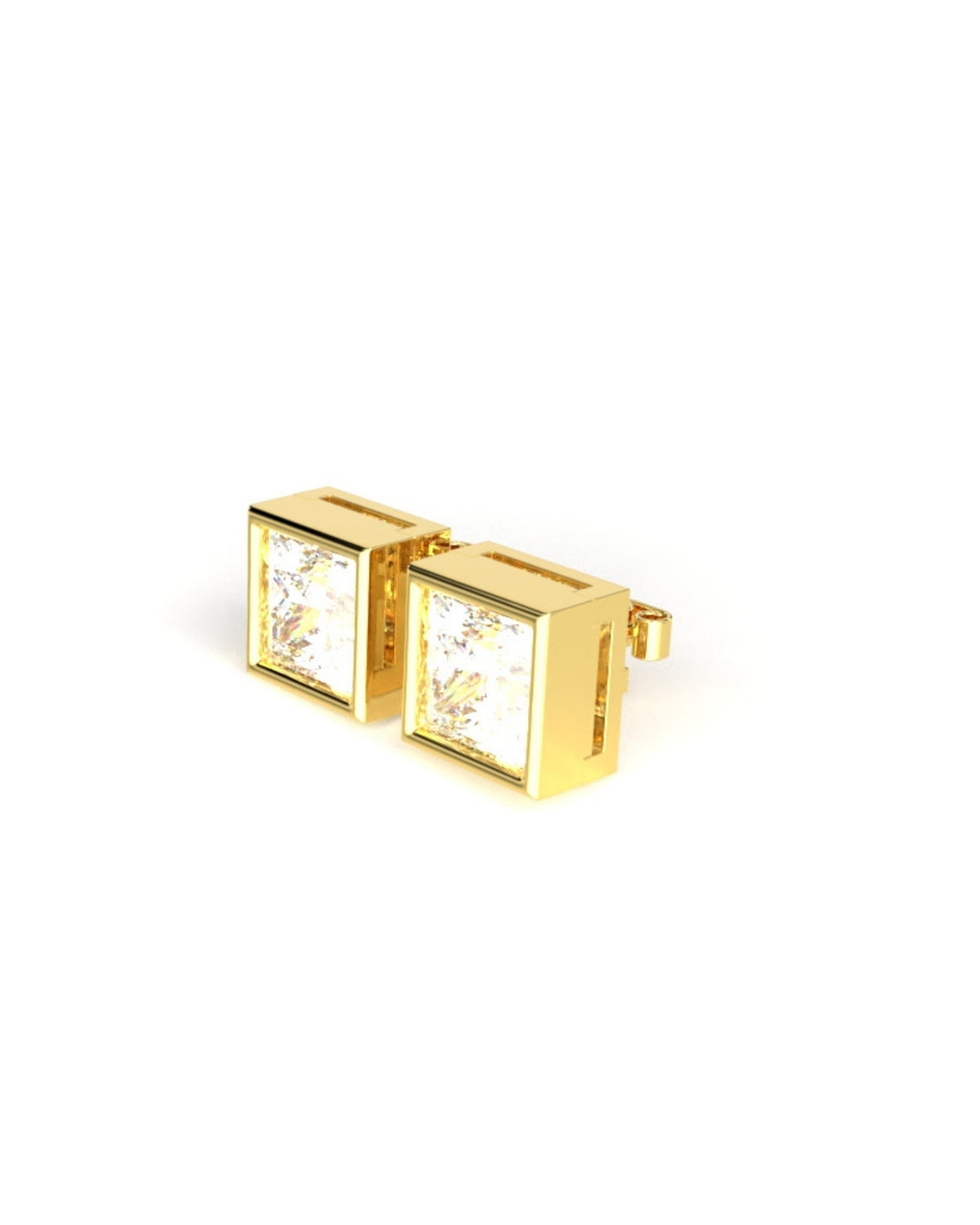 Square Diamond Stud